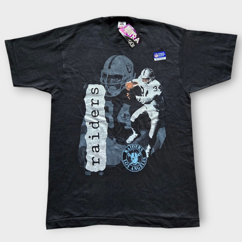 Vintage Bo Jackson Los Angeles Raiders T-Shirt Officially Licensed NFL. Size: L